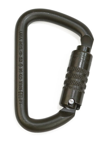 Eyolf General D3 Black Steel Carabiner - Triple Action